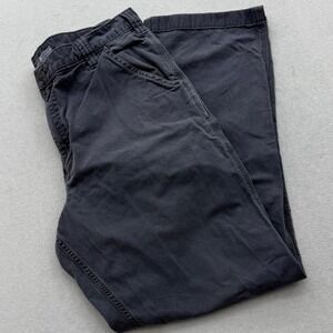 Carhartt Relaxed Fit Work Pants Mens 38x34 Gray Canvas Cotton Blend BN2291M